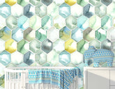Green Honeycomb  Wallpaper